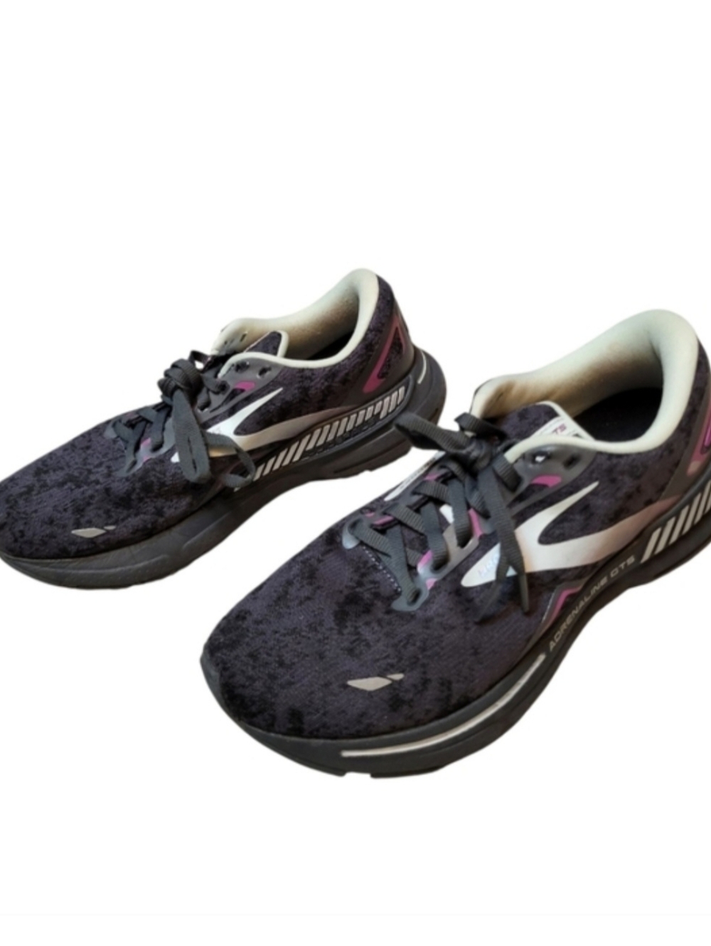 Brooks Women's Black / Purple Adrenaline GTS 23 Running Shoes- Size 9.5M